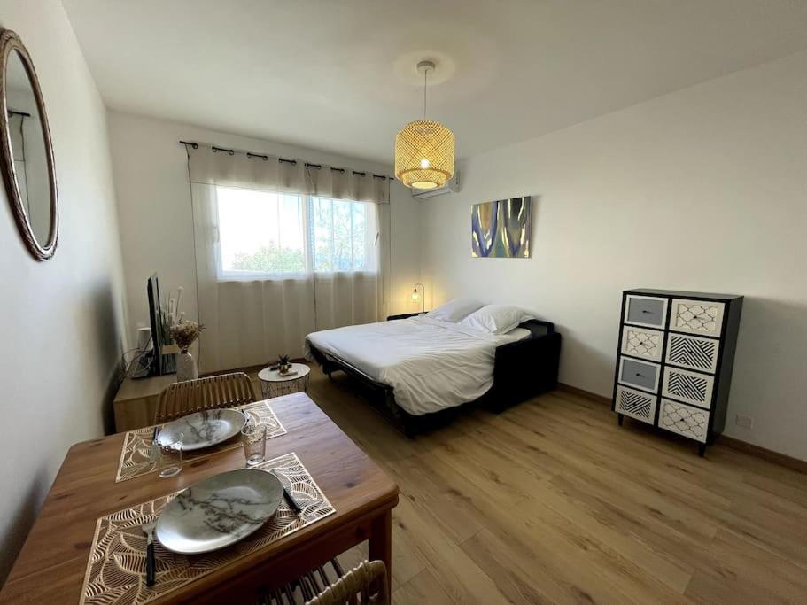 Charmant Studio Climatise Avec Parking, Au Coeur De Pietranera, Plage A 500M, Bastia A 2Km Ville-di-Pietrabugno 外观 照片